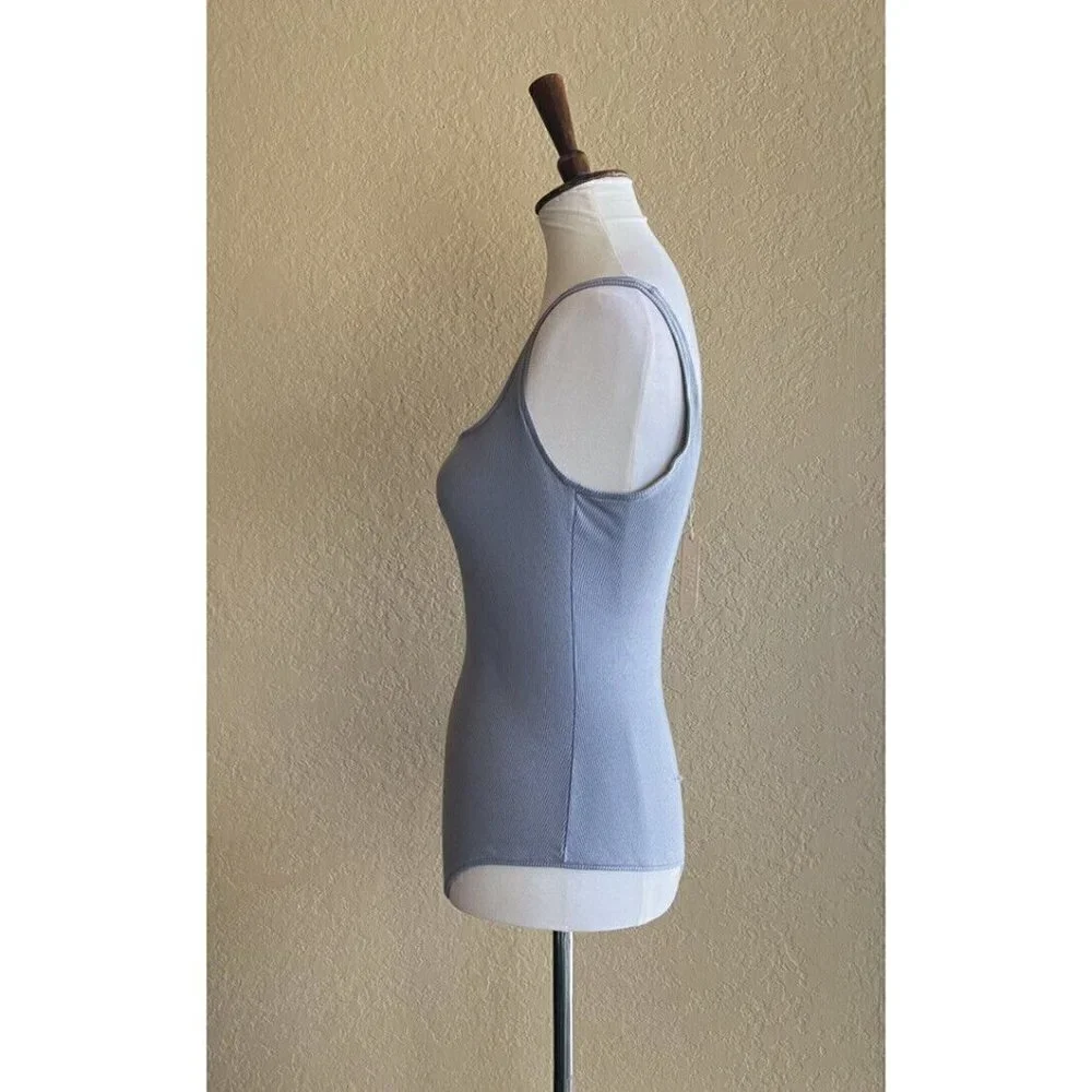 Skims Cotton Ribbed Sleeveless Bodysuit Deap Sea Size 3X - Picture 7 of 8